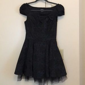 Gothic lolita-esque black dress